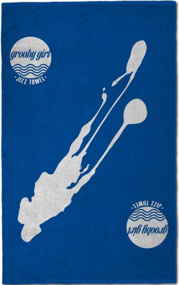 Grooby Jizz Towel (blue)