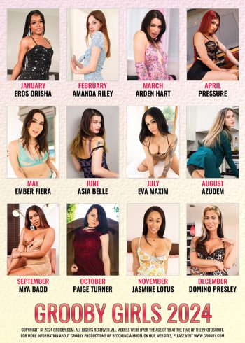 Grooby Girls 2024 Calendar IN STOCK - Image 2
